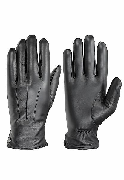 PEARLWOOD Lederhandschuhe "CLIFF", (1 Paar), weiches Fleecefutter, Dekorati günstig online kaufen