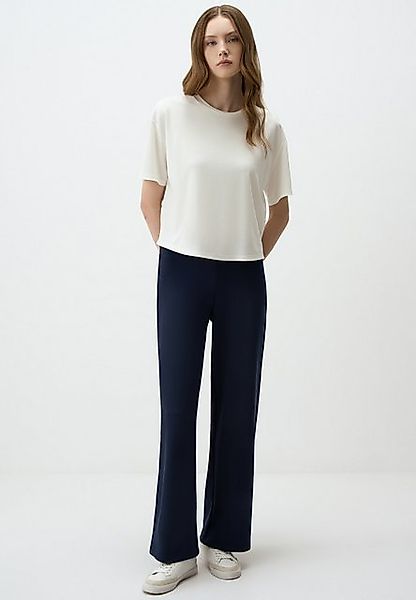 Jimmy Key Strickhose Lockere Passform Hohe Taille Weites Bein Strick Hose günstig online kaufen