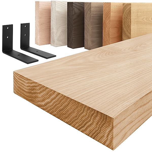 LAMO Manufaktur Wandregal Holz Gerade Regal günstig online kaufen