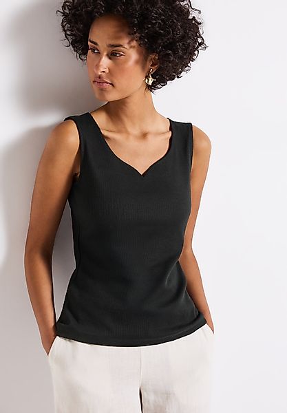 STREET ONE Shirttop GANIA mit Herzausschnitt günstig online kaufen