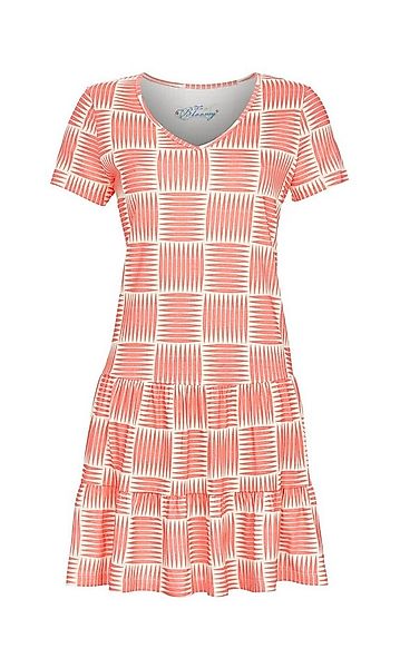 Ringella Sommerkleid im Stufenlook mit V-Ausschnitt mit Allover-Print günstig online kaufen