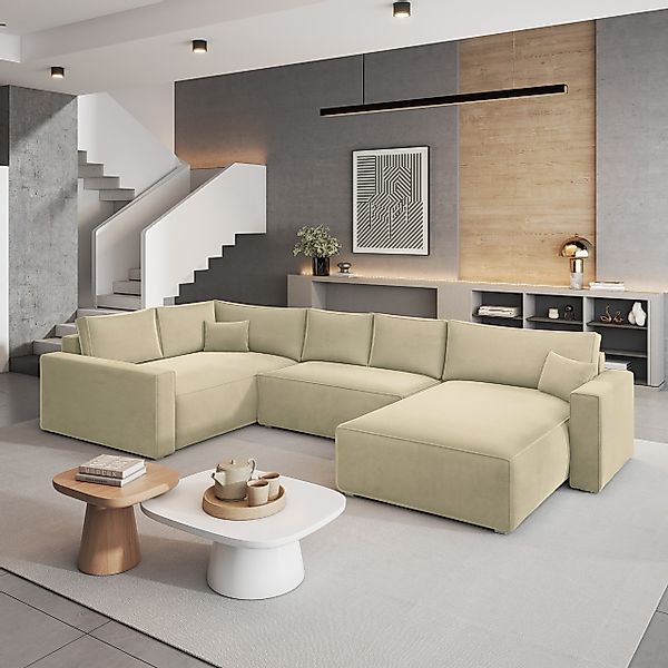 Masseno Ecksofa VELAMI mit Schlaffunktion U-Form, günstig online kaufen