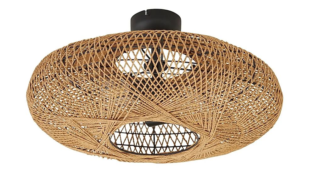 Trio Deckenleuchte  2-flammig  Schirm aus Sisal   ¦ holzfarben ¦ Maße (cm): günstig online kaufen