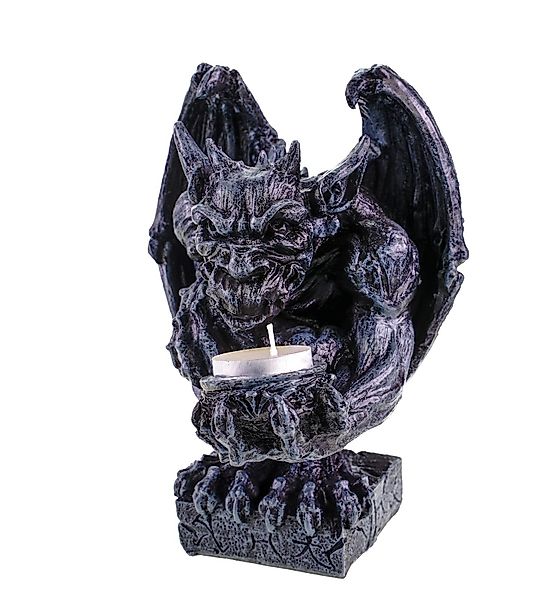Kremers Schatzkiste Dekofigur Gargoyle-Teelichthalter 21x16 cm günstig online kaufen