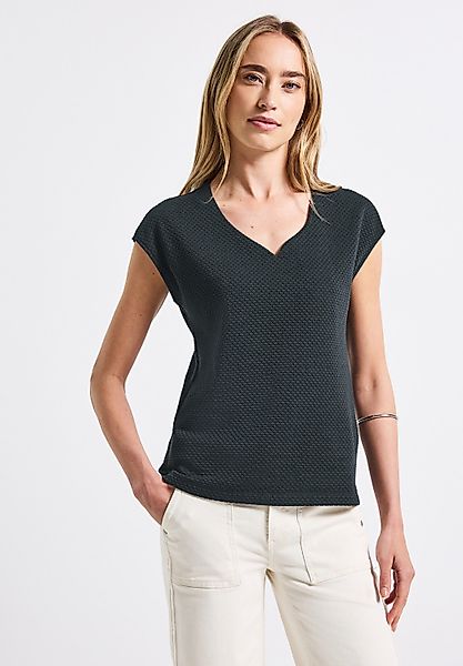 STREET ONE T-Shirt, aus softem Materialmix günstig online kaufen