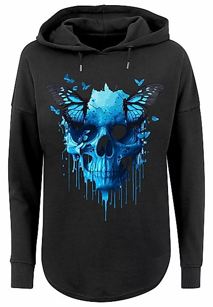 F4NT4STIC Kapuzenpullover "Totenkopf mit Schmetterling", Print günstig online kaufen