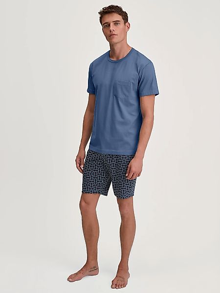 CALIDA Shorty "Relax Imprint 6", (2 tlg.), kurzarm, Rundhals, Brusttasche günstig online kaufen