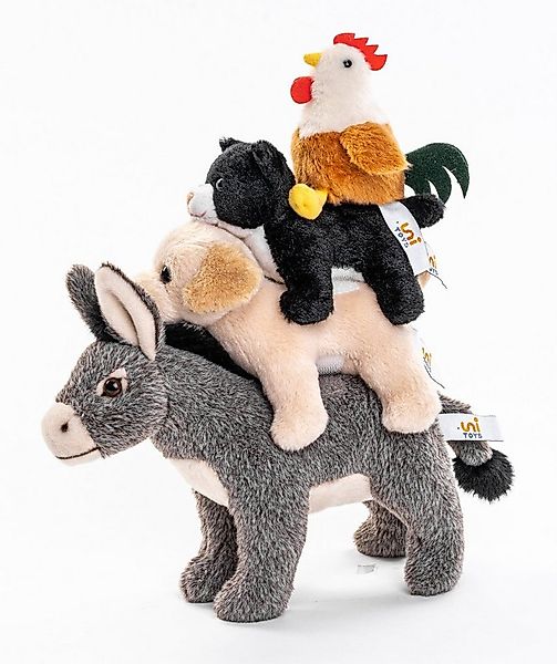 Uni-Toys Kuscheltier Bremer Stadtmusikanten - 32 cm - Märchen, Plüsch-Figur günstig online kaufen