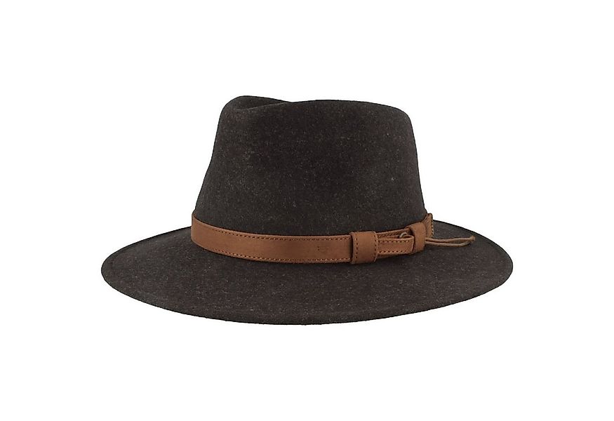 Breiter Filzhut rollbar aus Wollfilz mit Fransen günstig online kaufen