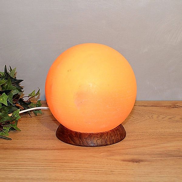 HIMALAYA SALT DREAMS Salzkristall-Tischlampe Planet, Leuchtmittel wechselba günstig online kaufen