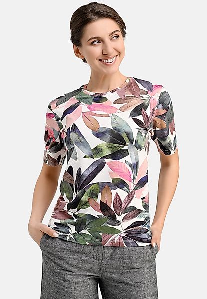 BICALLA T-Shirt Shirt mit Blätter-Print in günstig online kaufen