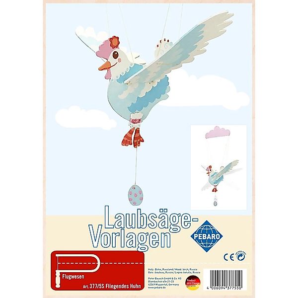 Pebaro Laubsägevorlage Fliegendes Huhn günstig online kaufen