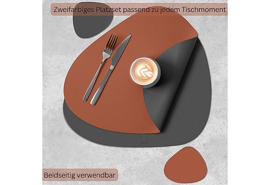 SÄNGER Platzset aus Kunstleder, (Set, 12-St., aus Platzdeckchen und Unterse günstig online kaufen