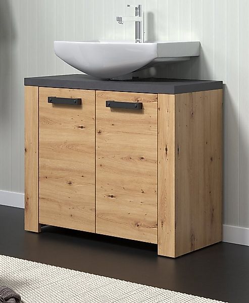 Furn.Design Waschbeckenunterschrank Chase (Waschtisch Unterschrank in Artis günstig online kaufen