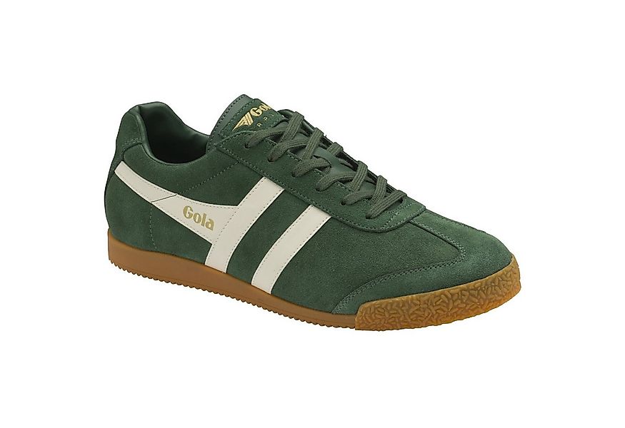 Gola Harrier Suede-Leder grün/weiss Herren Sneaker günstig online kaufen