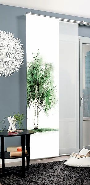 HOME WOHNIDEEN Schiebegardine "TREE" Paneelwagen 1 Stk. tlg. Schiebewand Se günstig online kaufen
