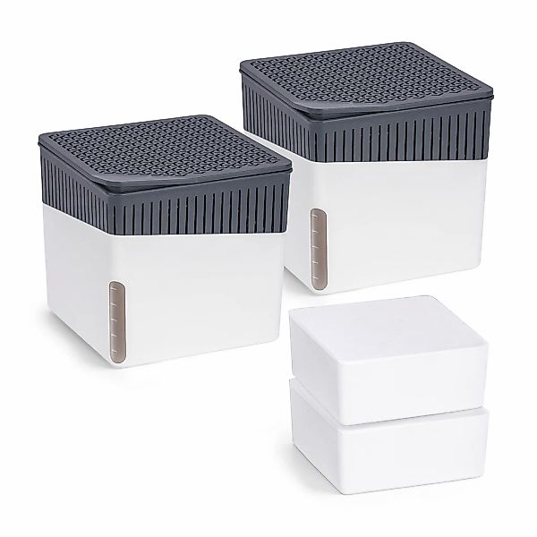 WENKO Luftentfeuchter "Cube" für 40 m³ Räume 2 x 500 g günstig online kaufen