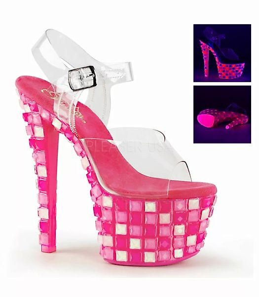 Neon Plateau Sandalette SKY-308UVTL - Pink (Schuhgröße: EUR 37) günstig online kaufen