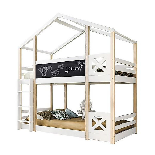 Rutaqian Kinderbett Hochbett,Kinderbett Baumhaus mit Leiter 90 x 200 cm (1- günstig online kaufen