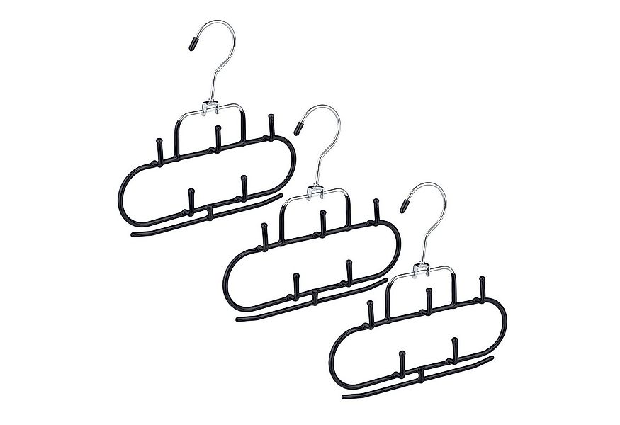 relaxdays Gürtelbügel 3er Set Gürtelhalter mit 5 Haken günstig online kaufen