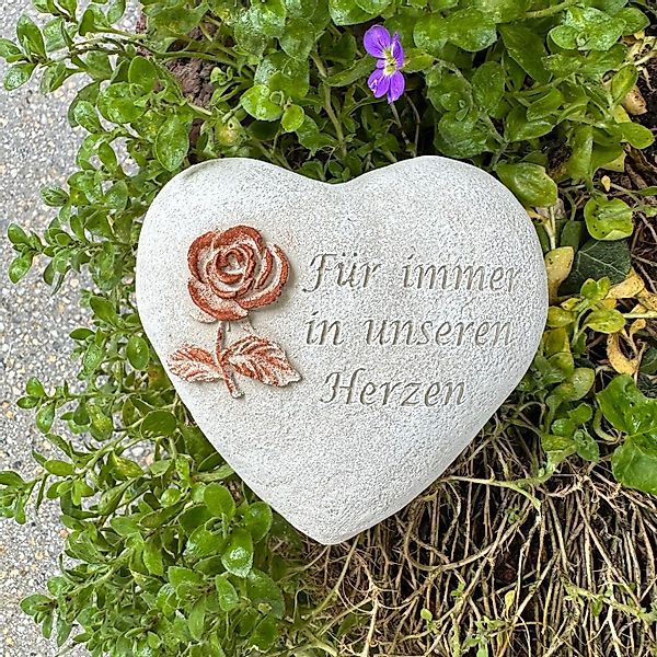 Radami Gartenfigur Grabherz Grabschmuck Grab Herz günstig online kaufen