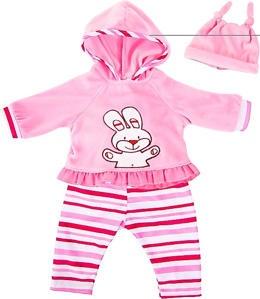 Bayer Puppenkleidung Obert/Hose Hase rosa (Set, günstig online kaufen