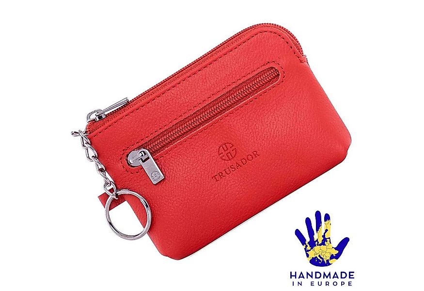 Trusador Schlüsseltasche Leder 'Milano' Edles Schlüsseletui mit Reißverschl günstig online kaufen