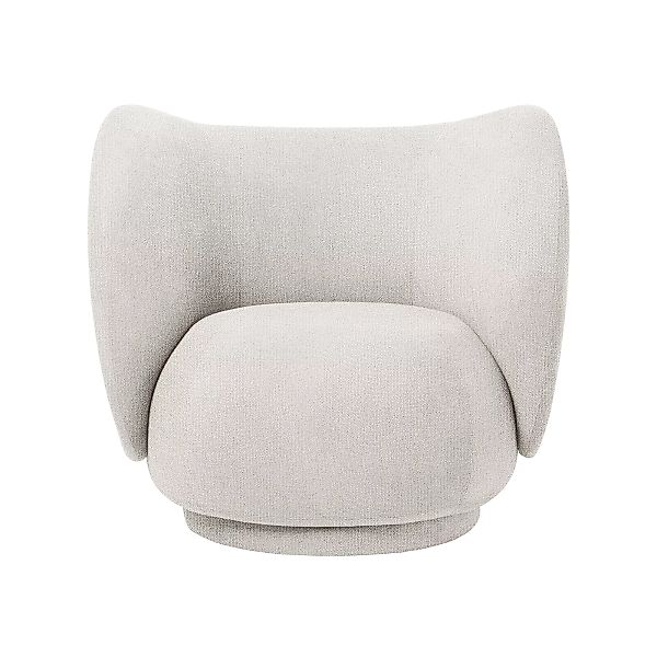 ferm LIVING - Rico Lounge Sessel - off-white/Stoff Bouclé/BxHxT 87x79x81,5c günstig online kaufen