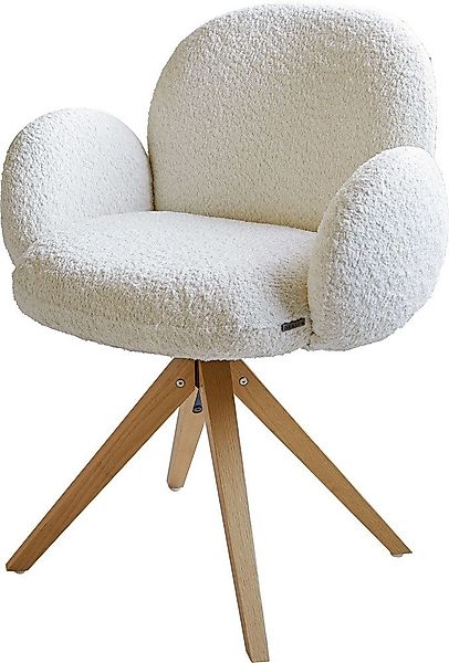 DELIFE Polsterstuhl Nube-Flex, mit Armlehnen Holzgestell günstig online kaufen