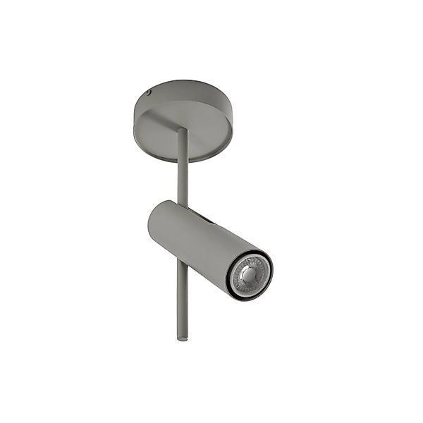 Deckenspot Leda 1, taupe, 1-flammig, Stahl, GU10, Höhe 34 cm günstig online kaufen