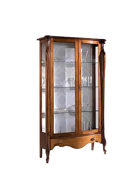 Xlmoebel Vitrine Traditioneller Glasvitrinenschrank aus Holz für ein luxuri günstig online kaufen