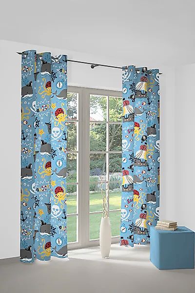 Adam Vorhang »Pirates« Ösen 1 Stk. tlg. aus 100% Bio-Baumwolle günstig online kaufen