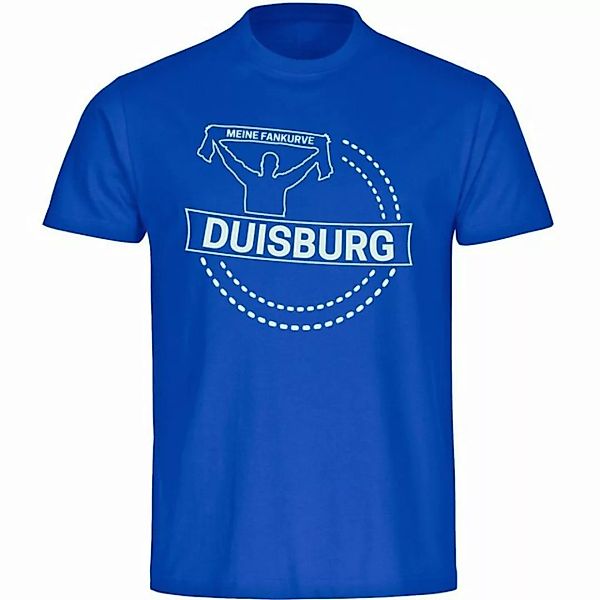 multifanshop T-Shirt Herren Duisburg - Meine Fankurve - Männer günstig online kaufen