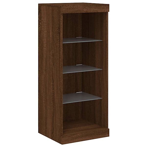 vidaXL Sideboard Sideboard mit LED-Leuchten Braun günstig online kaufen