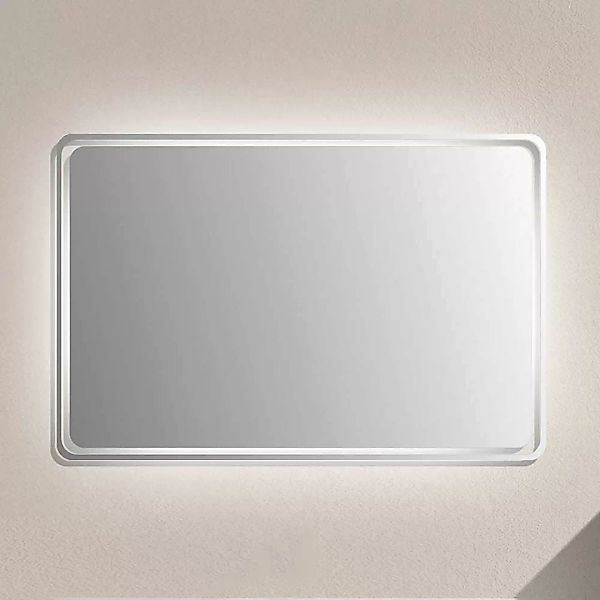 Badspiegel mit Glasrahmen LED Beleuchtung günstig online kaufen