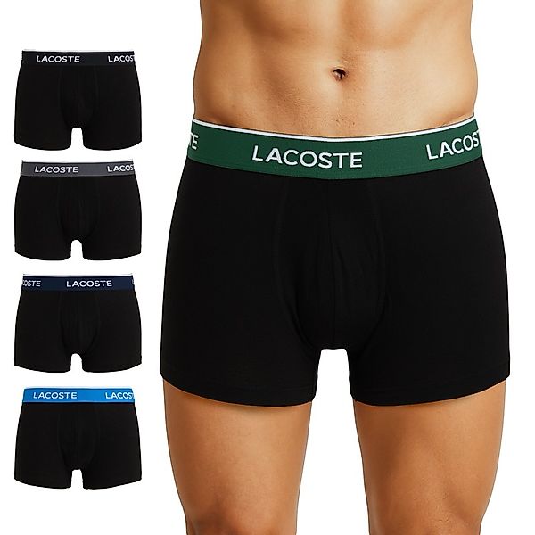 Lacoste 5-er Set Trunks Schwarz mit verschiedenfarbigem Webbund günstig online kaufen