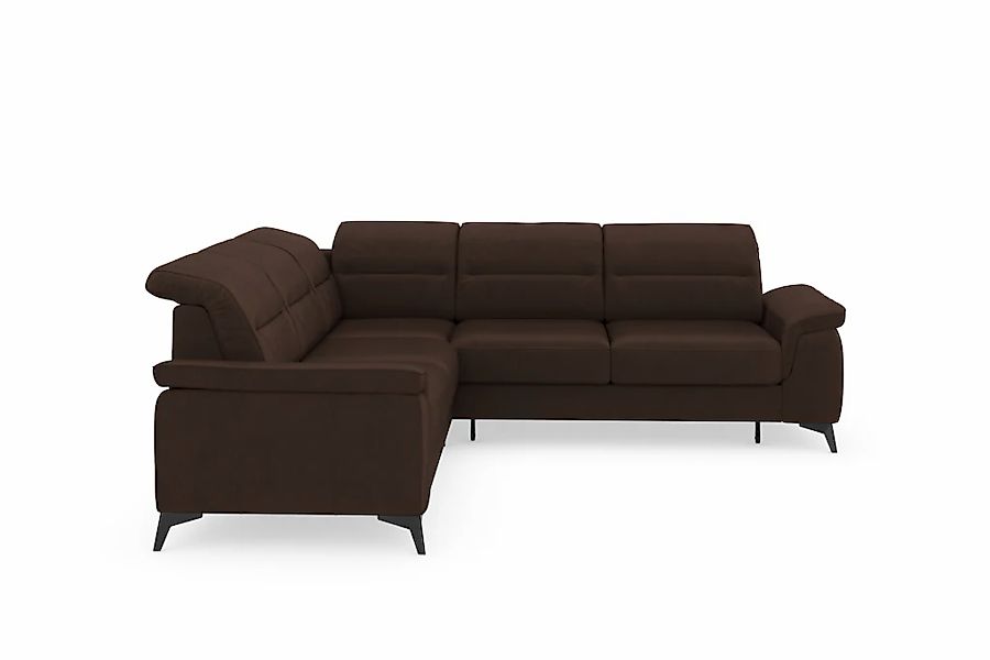 sit&more Ecksofa »Sinatra L-Form« optinal mit Kopfteilverstellung und Armte günstig online kaufen