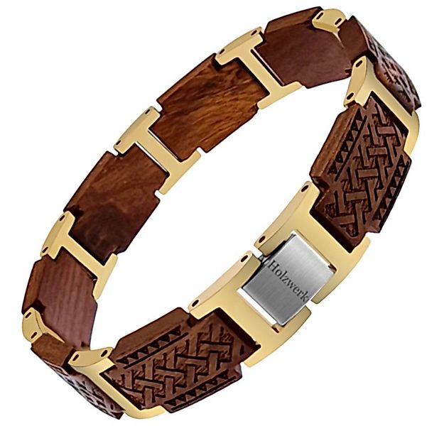 Holzwerk Gliederarmband Designer Holz Armband, Navaho Armkette, Holz Unikat günstig online kaufen