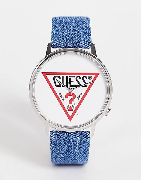 Guess – Hollywood – Armbanduhr mit Logo-Blau günstig online kaufen