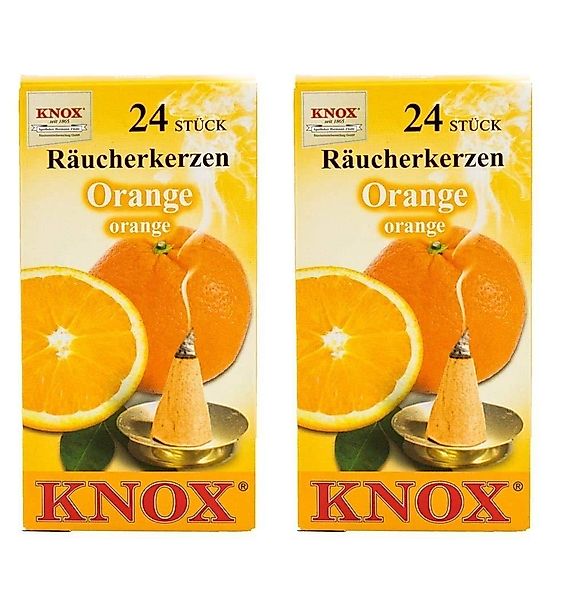 KNOX Duftkerze 2 Päckchen Räucherkerzen- Orange günstig online kaufen