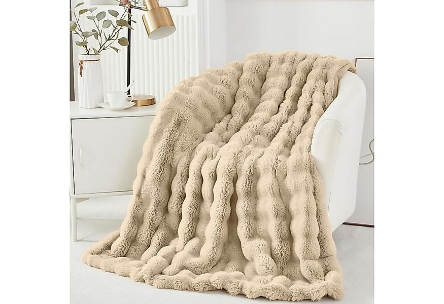 Wohndecke Kuscheldecke Kaninchen Warme Weiche Doppelseitig Decke Couch Bett günstig online kaufen