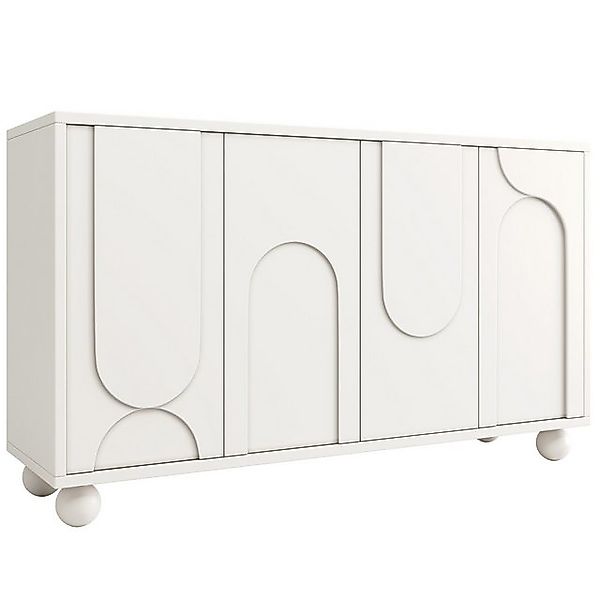 Gotagee Beistellschrank Schrank 120×35×71cm Lagerschrank Sideboard Lagersch günstig online kaufen