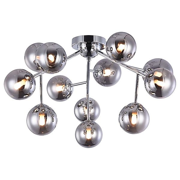 Deckenleuchte Dallas 12-flammig 600mm chrom günstig online kaufen