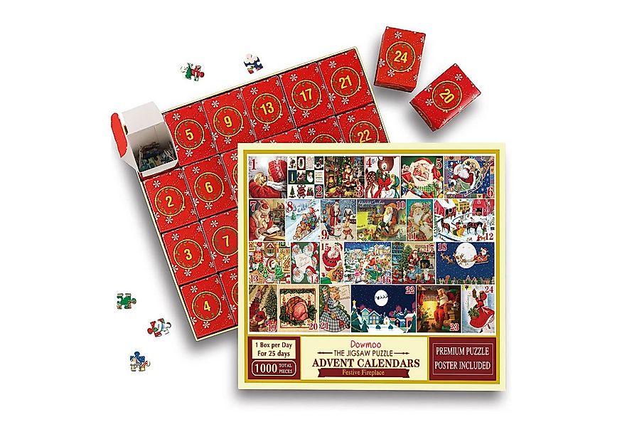 FOUORTUNATE-BEE Spielzeug-Adventskalender Puzzle-Adventskalender mit 24 Fäc günstig online kaufen