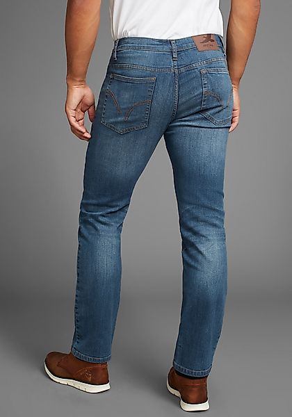 Arizona Stretch-Jeans gerade Beinform, niedrige Leibhöhe, mit Gürtelschlauf günstig online kaufen