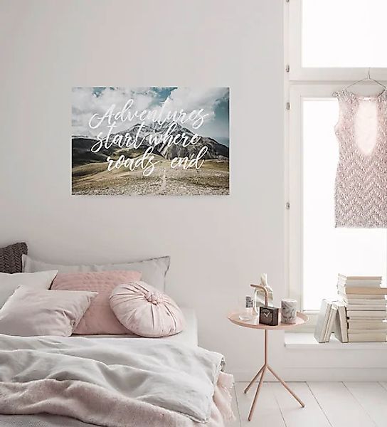 Komar Leinwandbild »Starting Now - Größe 60 x 90 cm« Natur 1 Stk. tlg. Keil günstig online kaufen