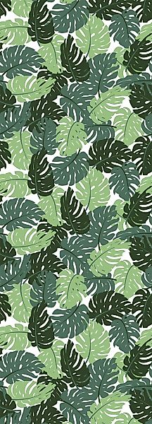 queence Vinyltapete »Monstera«, bedruckt-Motiv-botanisch-floral-gemustert-n günstig online kaufen