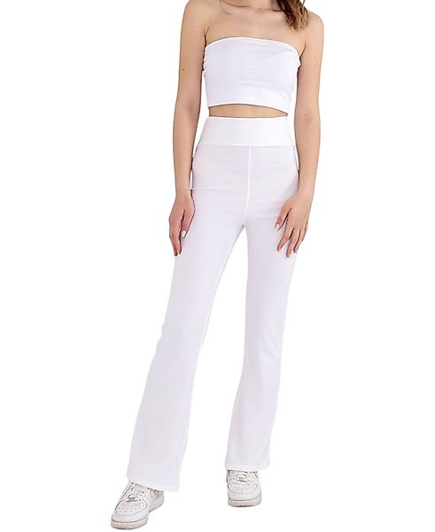 fashionshowcase Schlaghose Damen Scuba Hose High günstig online kaufen