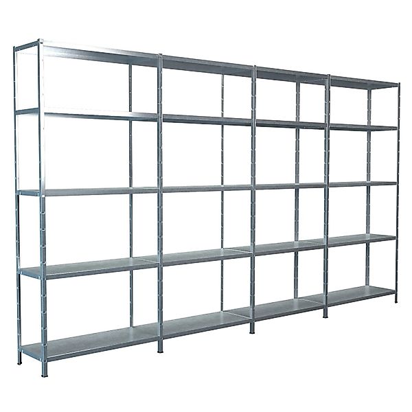 Schulte Steck-Grund- und 3 x Anbauregale 200 cm x 400 cm x 35 cm Verzinkt günstig online kaufen
