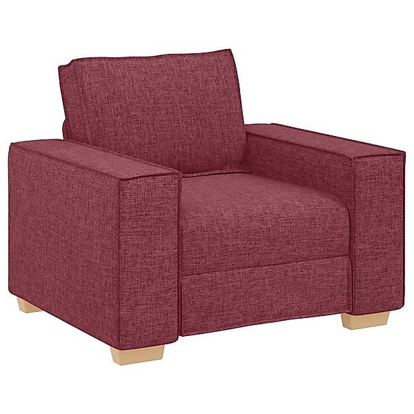 vidaXL Sofa Sofa Set Set von 3 Weinrot, 3 Teile günstig online kaufen